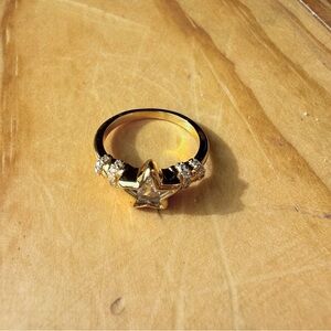 Ooimay Chic Gold Ring with Crystal Details 8